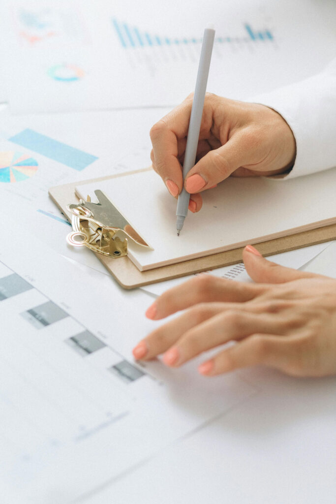 person taking notes